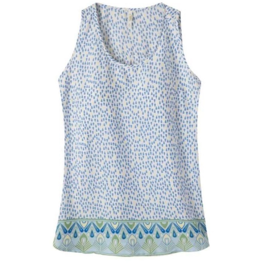 NWT Mountain Khakis Woman’s Emma Tank Top in Linen Print Sz XS
